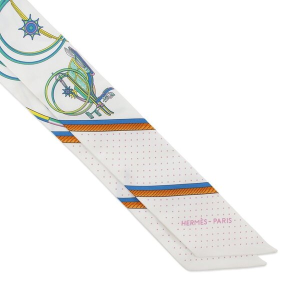 HERMES Scarf Twilly Folding Canopy Carriage LES VOITURES A TRANSFORMATION Si - Picture 5 of 5